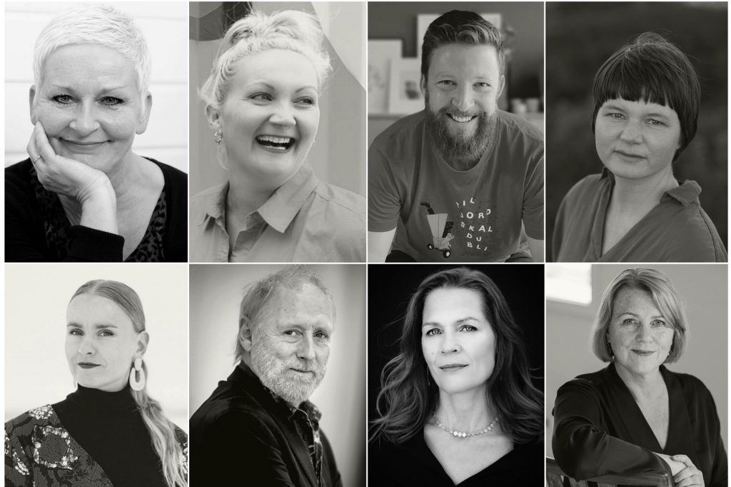 Bilde av fleire forfattarar som er med under Diktardagar Lom, Skjåk, Vågå